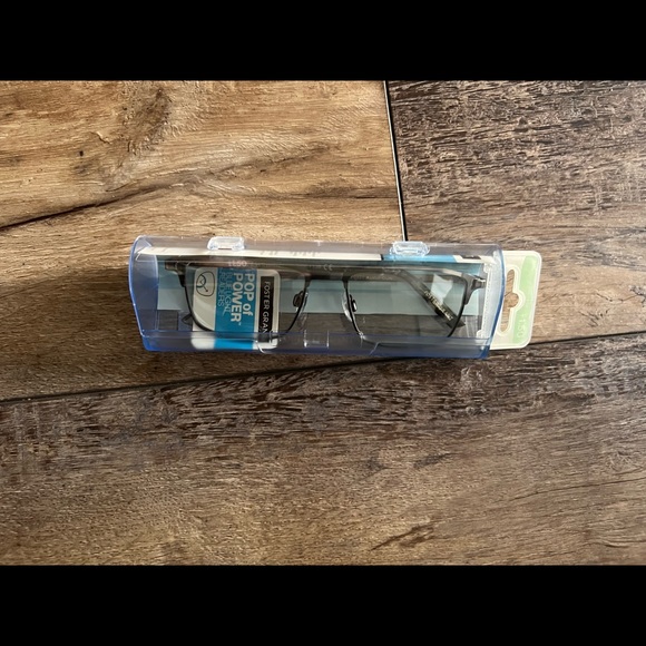 🆕 Foster Grant Pop of Power Austin Reading Glasses Gun Metal +1.50 - Picture 2 of 5